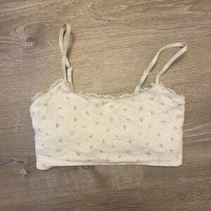 Cute Floral Lace Cami Top